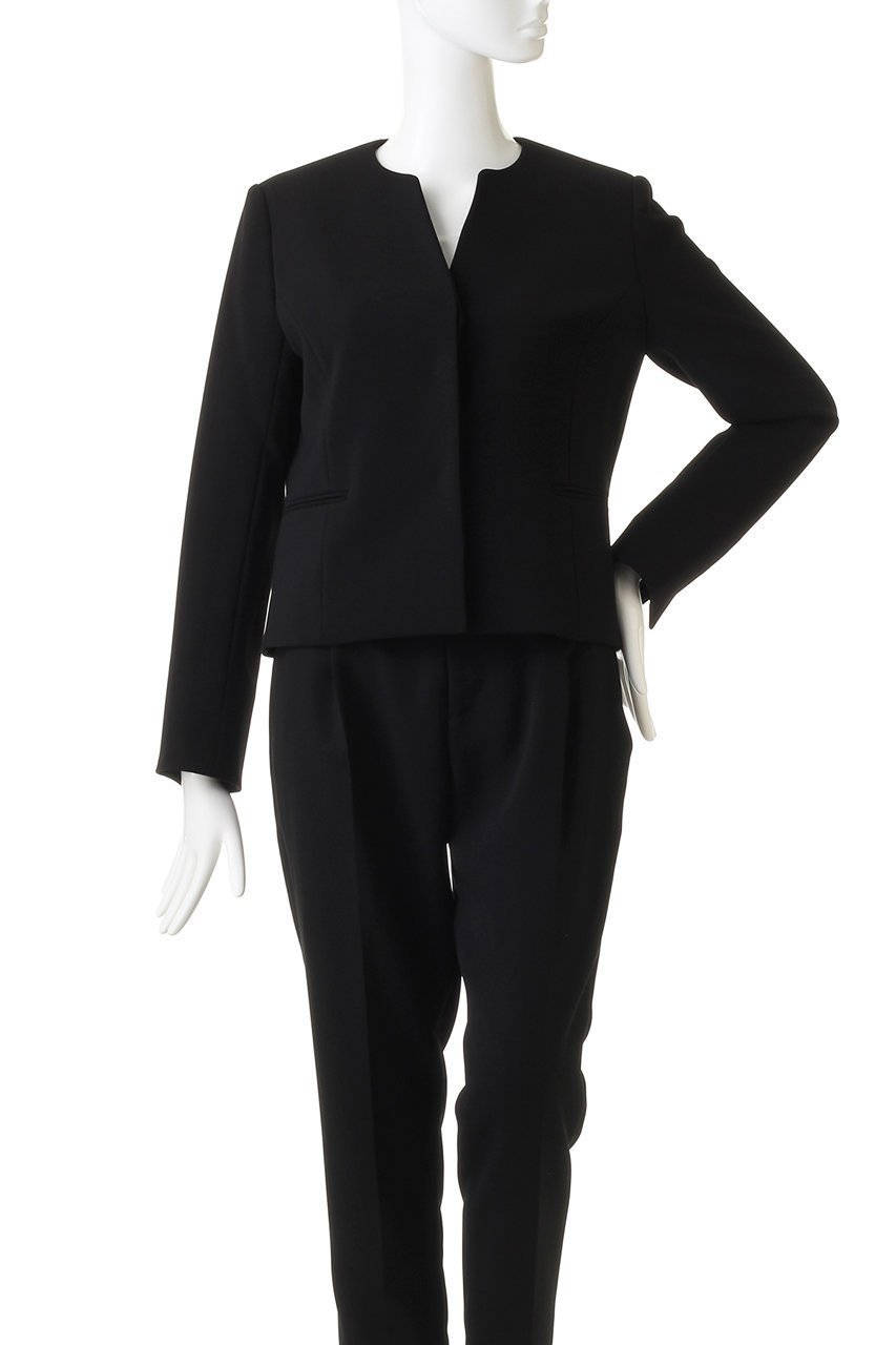 【ザ ライナー/THE LINER】のクルーVネックジャケット 人気、トレンドファッション・服の通販 founy(ファニー) 　ファッション　Fashion　レディースファッション　Fashion for Women　アウター　Coat / Outerwear Collection　レディースジャケット・軽アウター　Jackets　ジャケット　Jacket, Outerwear　スリット　Slit, Slit Detail　セパレート　Separate, Two-Piece　バランス　Balance, Style Balance　ボトム　Bottoms, Lower Wear　ポケット　Pocket, Pocket Detail　other-2|ID: prp329100002177351 ipo3291000000032951617