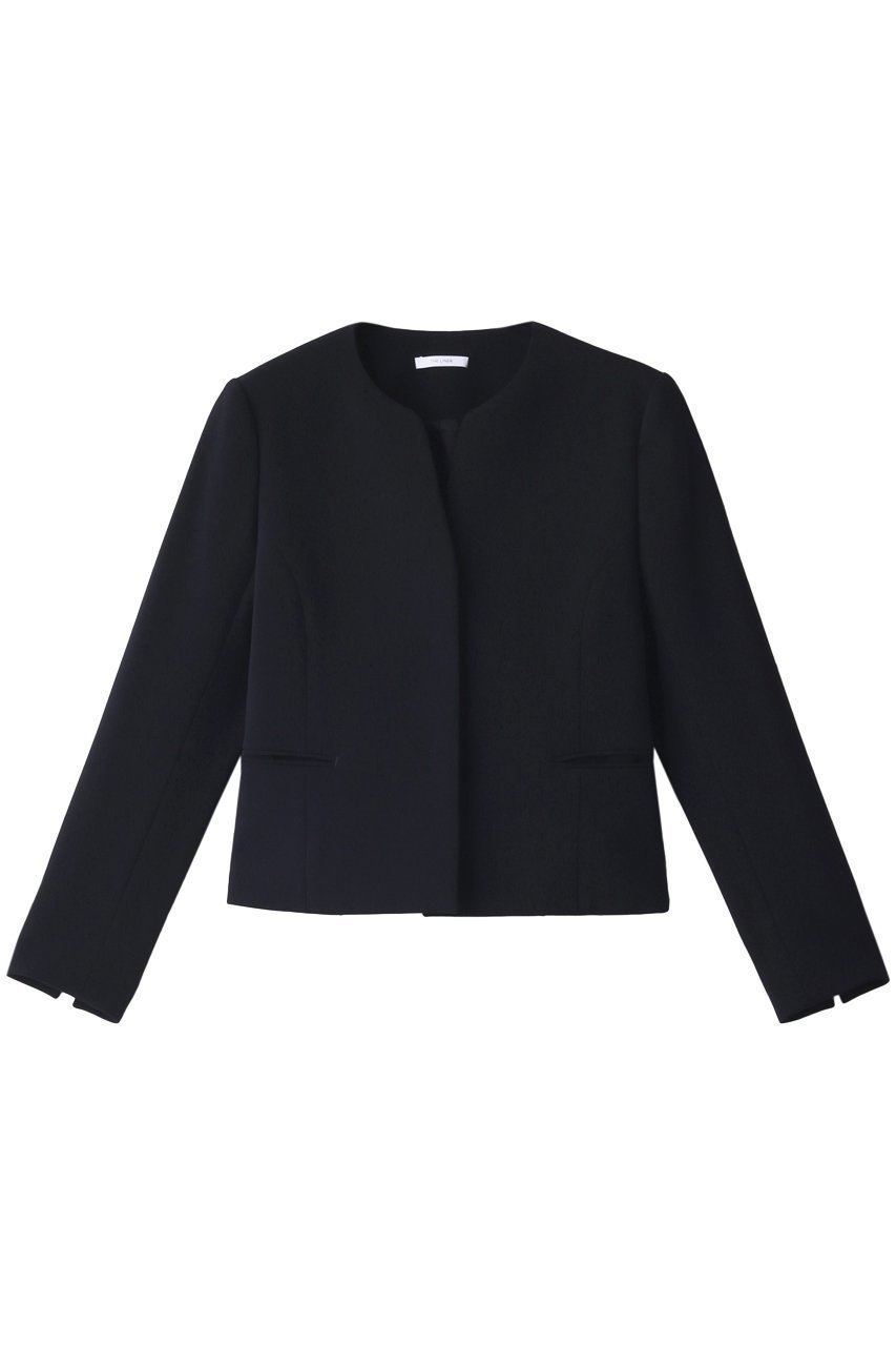 【ザ ライナー/THE LINER】のクルーVネックジャケット インテリア・キッズ・メンズ・レディースファッション・服の通販 founy(ファニー) 　ファッション　Fashion　レディースファッション　Fashion for Women　アウター　Coat / Outerwear Collection　レディースジャケット・軽アウター　Jackets　ジャケット　Jacket, Outerwear　スリット　Slit, Slit Detail　セパレート　Separate, Two-Piece　バランス　Balance, Style Balance　ボトム　Bottoms, Lower Wear　ポケット　Pocket, Pocket Detail　ネイビー|ID: prp329100002177351 ipo3291000000035721074
