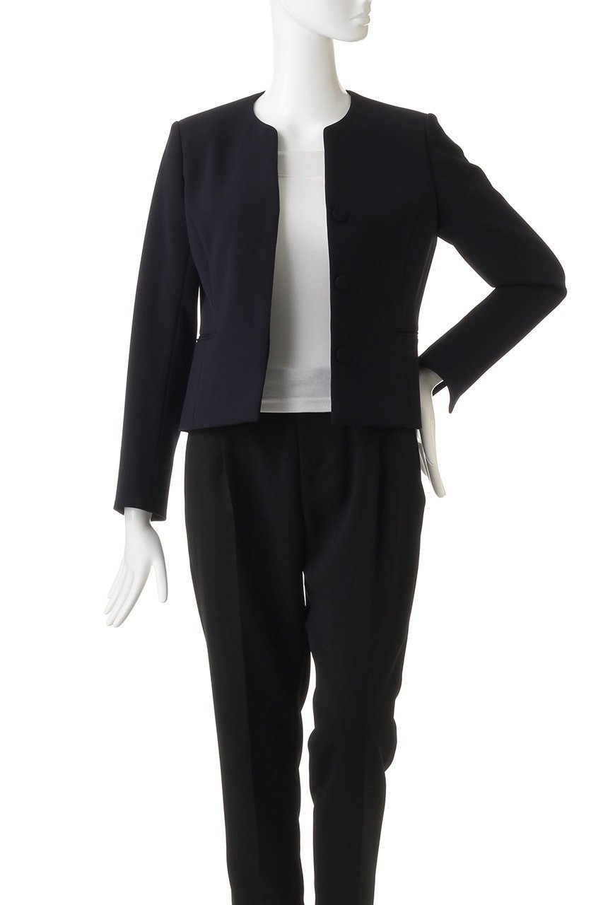 【ザ ライナー/THE LINER】のクルーVネックジャケット 人気、トレンドファッション・服の通販 founy(ファニー) 　ファッション　Fashion　レディースファッション　Fashion for Women　アウター　Coat / Outerwear Collection　レディースジャケット・軽アウター　Jackets　ジャケット　Jacket, Outerwear　スリット　Slit, Slit Detail　セパレート　Separate, Two-Piece　バランス　Balance, Style Balance　ボトム　Bottoms, Lower Wear　ポケット　Pocket, Pocket Detail　other-7|ID: prp329100002177351 ipo3291000000036758932