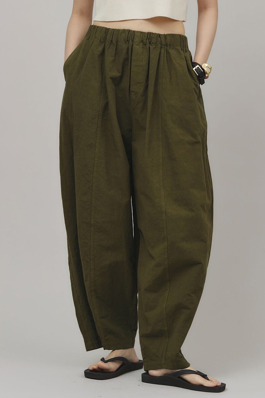 【カレンソロジー/Curensology】のコットンリネンドロストパンツ インテリア・キッズ・メンズ・レディースファッション・服の通販 founy(ファニー) 　ファッション　Fashion　レディースファッション　Fashion for Women　パンツ　Pants & Trousers　バランス　Balance, Style Balance　フィット　Fit, Slim Fit　ミリタリー　Military, Army Style　リネン　Linen, Linen Fabric　オリーブ|ID: prp329100002187324 ipo3291000000032830251