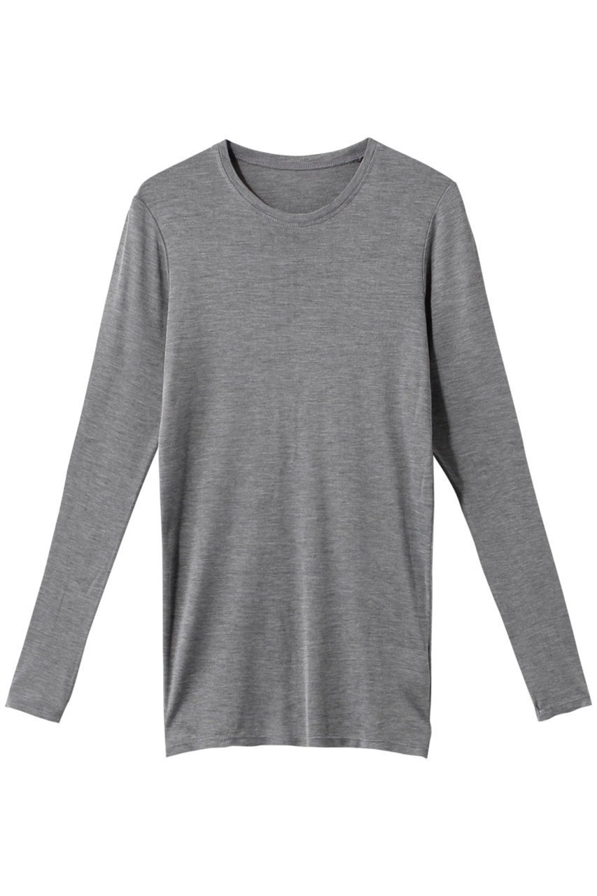 【プレインピープル/PLAIN PEOPLE】のシルクカシミヤフライスクルーネック インテリア・キッズ・メンズ・レディースファッション・服の通販 founy(ファニー) 　ファッション　Fashion　レディースファッション　Fashion for Women　トップス・カットソー　Cut & Sew Tops　ニット　Knit Tops & Sweaters　カジュアルプルオーバー・ニットトップス　Pullovers & Knit Tops / Casual Pullovers　シルク　Silk, 100% Silk　シンプル　Simple, Minimal　エレガント 上品　Elegant　定番　Standard, Basic Item　ライトグレー|ID: prp329100002187345 ipo3291000000033705716