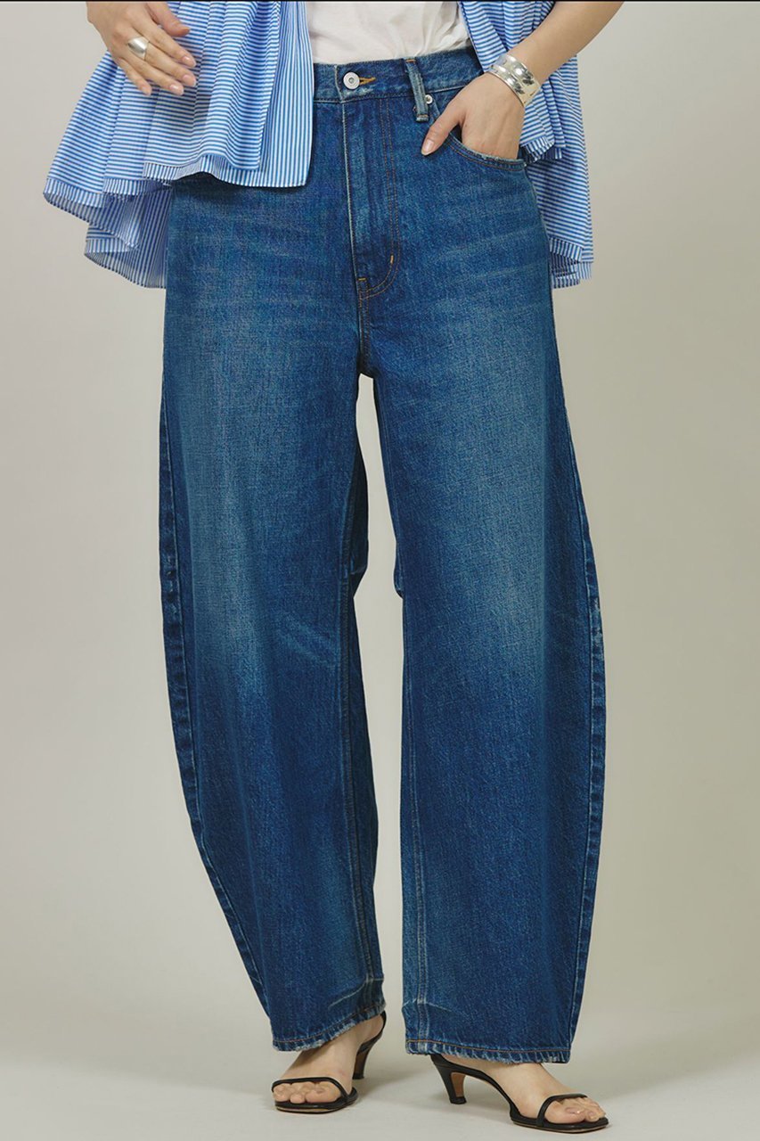 【カレンソロジー/Curensology】の〈&RC〉カーヴィーデニムパンツ インテリア・キッズ・メンズ・レディースファッション・服の通販 founy(ファニー) 　ファッション　Fashion　レディースファッション　Fashion for Women　パンツ　Pants & Trousers　デニムパンツ・ジーンズ・美脚デニム　Denim Jeans & Pants　ショート　Short, Short Length　ダメージ　Distressed, Destroyed　デニム　Denim, Jeans Material　トレンド　Trend, Trending Now　バルーン　Balloon, Balloon Silhouette　パターン　Pattern, Design Print　ワイド　Wide, Wide Fit　おすすめ　Recommended / Our Picks　インディゴ|ID: prp329100002189017 ipo3291000000036764230