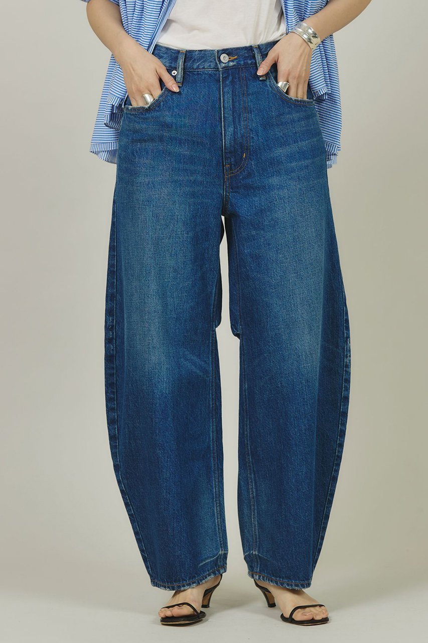 【カレンソロジー/Curensology】の〈&RC〉カーヴィーデニムパンツ 人気、トレンドファッション・服の通販 founy(ファニー) 　ファッション　Fashion　レディースファッション　Fashion for Women　パンツ　Pants & Trousers　デニムパンツ・ジーンズ・美脚デニム　Denim Jeans & Pants　ショート　Short, Short Length　ダメージ　Distressed, Destroyed　デニム　Denim, Jeans Material　トレンド　Trend, Trending Now　バルーン　Balloon, Balloon Silhouette　パターン　Pattern, Design Print　ワイド　Wide, Wide Fit　おすすめ　Recommended / Our Picks　other-2|ID: prp329100002189017 ipo3291000000036764232