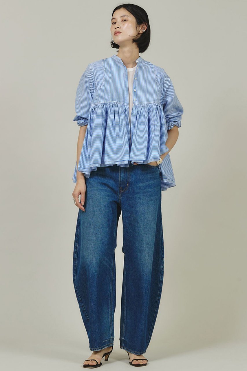 【カレンソロジー/Curensology】の〈&RC〉カーヴィーデニムパンツ 人気、トレンドファッション・服の通販 founy(ファニー) 　ファッション　Fashion　レディースファッション　Fashion for Women　パンツ　Pants & Trousers　デニムパンツ・ジーンズ・美脚デニム　Denim Jeans & Pants　ショート　Short, Short Length　ダメージ　Distressed, Destroyed　デニム　Denim, Jeans Material　トレンド　Trend, Trending Now　バルーン　Balloon, Balloon Silhouette　パターン　Pattern, Design Print　ワイド　Wide, Wide Fit　おすすめ　Recommended / Our Picks　other-7|ID: prp329100002189017 ipo3291000000036764241