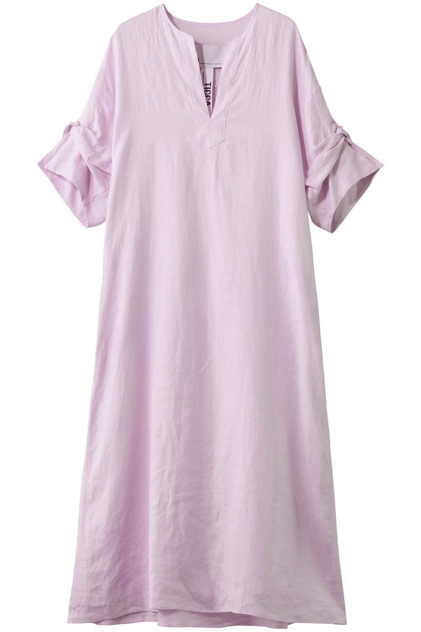 【ティッカ/TICCA】のリネンツイストスリーブワンピース インテリア・キッズ・メンズ・レディースファッション・服の通販 founy(ファニー) 　ファッション　Fashion　レディースファッション　Fashion for Women　ワンピース　Dresses　チュニック　Tunic Tops & Dresses　2026年　2026　クール　Cool, Chic　シンプル　Simple, Minimal　スリーブ　Sleeve, Long Sleeve / Short Sleeve　チュニック　Tunic, Long Top　ツイスト　Tweed, Tweed Fabric　リネン　Linen, Linen Fabric　ロング　Long, Long-Length　夏　Summer　春　Spring　S/S・春夏　SS, Spring/Summer, Warm Season　ベイビーピンク|ID: prp329100002202977 ipo3291000000035705861