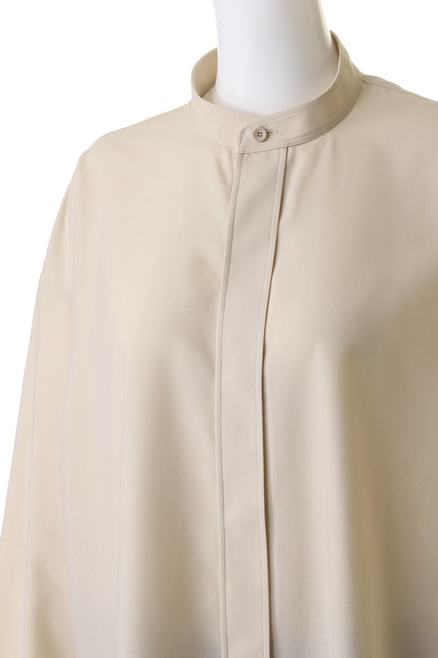 【ザ リラクス/THE RERACS】のバンドカラーシャツ 人気、トレンドファッション・服の通販 founy(ファニー) 　ファッション　Fashion　レディースファッション　Fashion for Women　トップス・カットソー　Cut & Sew Tops　シャツ・ブラウス・オフィスカジュアル　Elegant Blouses & Button-Ups　シンプル　Simple, Minimal　スリーブ　Sleeve, Long Sleeve / Short Sleeve　ベーシック　Basic, Essential　ロング　Long, Long-Length　エレガント 上品　Elegant　other-5|ID: prp329100002211120 ipo3291000000032917181
