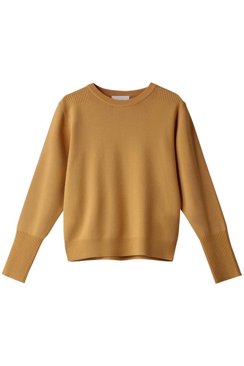 【クラネ/CLANE】のBASIC COMPACT KNIT TOPS / ニット/セーター インテリア・キッズ・メンズ・レディースファッション・服の通販 founy(ファニー) ファッション Fashion レディースファッション Fashion for Women トップス・カットソー Cut & Sew Tops ニット Knit Tops & Sweaters カジュアルプルオーバー・ニットトップス Pullovers & Knit Tops / Casual Pullovers コンパクト Compact, Small Size セーター Sweater, Knitwear フィット Fit, Slim Fit ワンポイント One Point, Statement Accent ORANGE|ID: prp329100002218345 ipo3291000000032963503