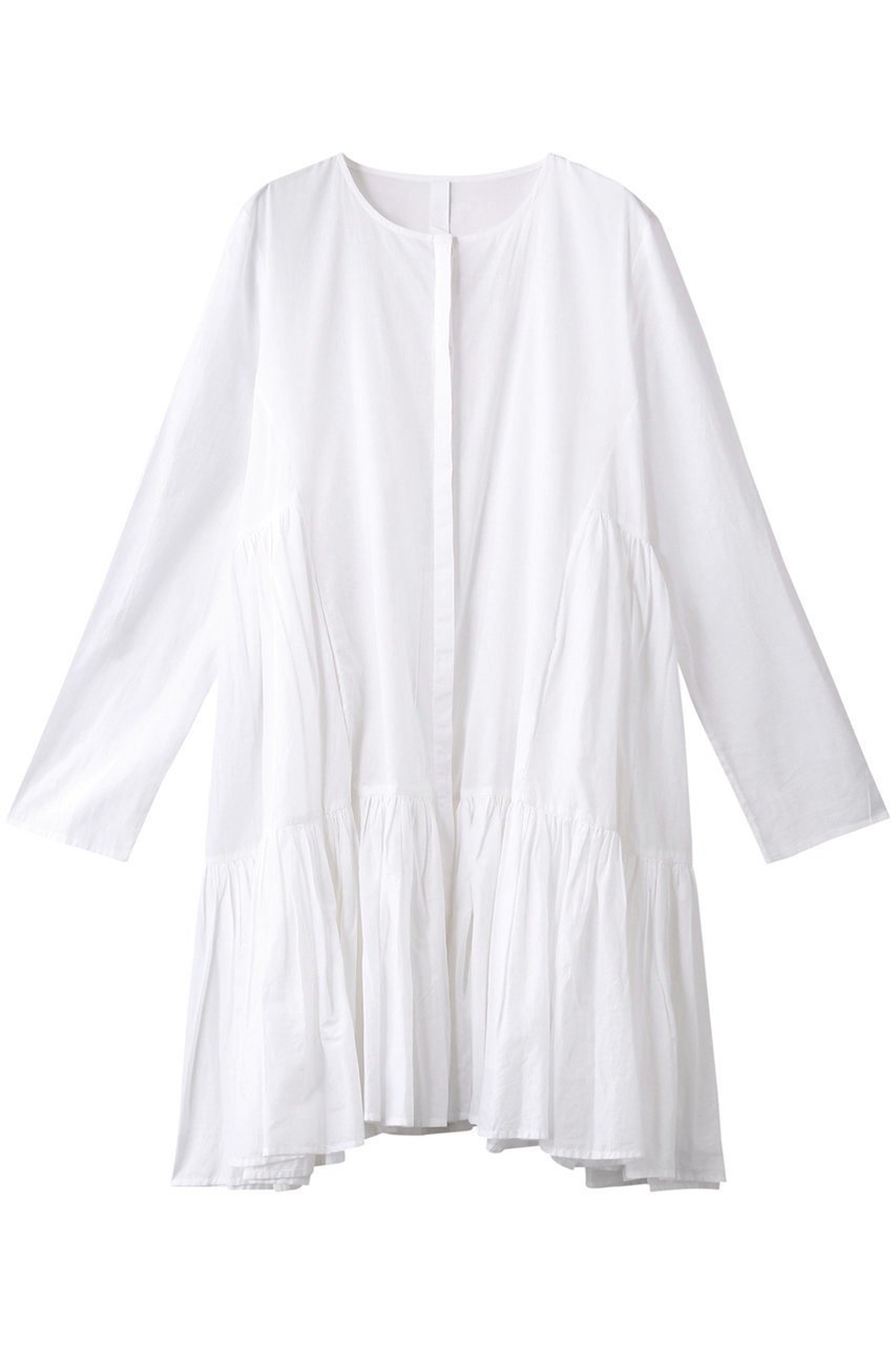 【マーレット/MERLETTE】のMARTEL ドレス インテリア・キッズ・メンズ・レディースファッション・服の通販 founy(ファニー) 　ファッション　Fashion　レディースファッション　Fashion for Women　ワンピース　Dresses　フォーマル・パーティードレス・結婚式用ドレス　Elegant & Casual Dresses　チュニック　Tunic Tops & Dresses　ギャザー　Gathered, Ruffled　チュニック　Tunic, Long Top　ドレス　Dress, One-Piece　パーティ　Party, Party Style　フェミニン　Feminine, Girly　フレア　Flare, Flared　定番　Standard, Basic Item　ホワイト|ID: prp329100002218351 ipo3291000000032871763