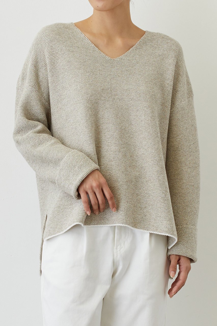 【プリスティン/PRISTINE】のヤクリネンガーターニットプルオーバー 人気、トレンドファッション・服の通販 founy(ファニー) 　ファッション　Fashion　レディースファッション　Fashion for Women　トップス・カットソー　Cut & Sew Tops　ニット　Knit Tops & Sweaters　カジュアルプルオーバー・ニットトップス　Pullovers & Knit Tops / Casual Pullovers　シンプル　Simple, Minimal　トレンド　Trend, Trending Now　ベーシック　Basic, Essential　リネン　Linen, Linen Fabric　other-6|ID: prp329100002230127 ipo3291000000036593631