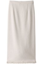 【ウィムガゼット/Whim Gazette】のツイードスカート 人気、トレンドファッション・服の通販 founy(ファニー) ファッション Fashion レディースファッション WOMEN スカート Skirt おすすめ Recommend スリット Slit セットアップ Set Up ツイード Tweed フリンジ Fringe 春 Spring thumbnail ライトベージュ|ID: prp329100002231918 ipo3291000000020695374
