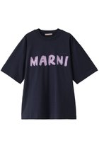 【マルニ/MARNI】のペイントロゴTシャツ ブルーブラック|ID:prp329100002231977
