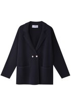 【スリー ドッツ/three dots】のKnit outer l/s jacket/ジャケット ネイビー|ID: prp329100002240762 ipo3291000000035922532