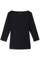 【スリー ドッツ/three dots】のOrganic CottonKnit 3/4british T ブラック|ID: prp329100002240764 ipo3291000000032891781