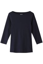 【スリー ドッツ/three dots】のOrganic CottonKnit 3/4british T ネイビー|ID: prp329100002240764 ipo3291000000032891788