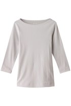 【スリー ドッツ/three dots】のOrganic CottonKnit 3/4british T アイスグレー|ID: prp329100002240764 ipo3291000000032891792