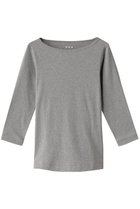 【スリー ドッツ/three dots】のOrganic CottonKnit 3/4british T グラナイト|ID: prp329100002240764 ipo3291000000032891801