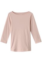 【スリー ドッツ/three dots】のOrganic CottonKnit 3/4british T クリームピンク|ID: prp329100002240764 ipo3291000000032891803