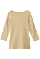 【スリー ドッツ/three dots】のOrganic CottonKnit 3/4british T バタークリーム|ID: prp329100002240764 ipo3291000000036371307