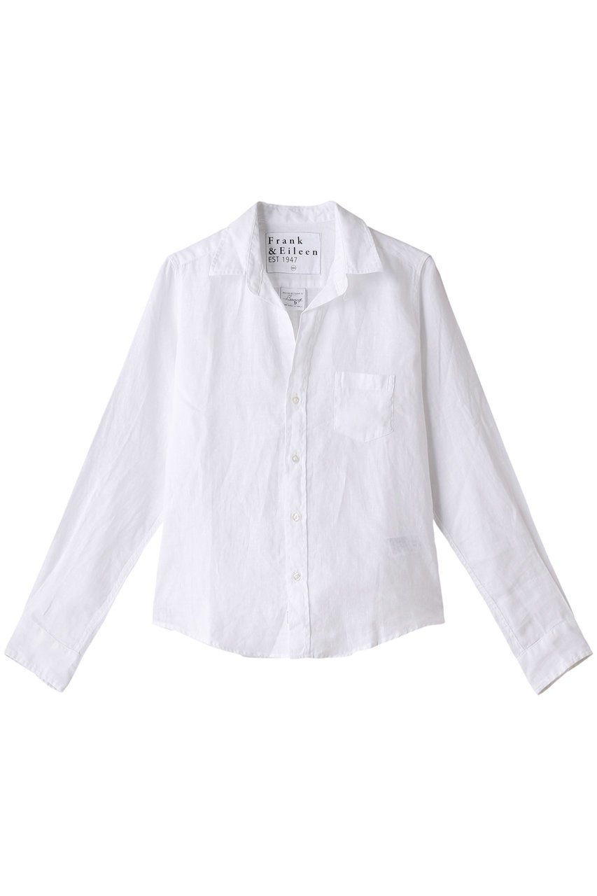 【フランク&アイリーン/Frank&Eileen】のBARRY クラシックホワイトリネン シャツ 人気、トレンドファッション・服の通販 founy(ファニー) 　ファッション　Fashion　レディースファッション　Fashion for Women　トップス・カットソー　Cut & Sew Tops　シャツ・ブラウス・オフィスカジュアル　Elegant Blouses & Button-Ups　シンプル　Simple, Minimal　スリーブ　Sleeve, Long Sleeve / Short Sleeve　ロング　Long, Long-Length　定番　Standard, Basic Item　 other-1|ID: prp329100002245297 ipo3291000000035674862
