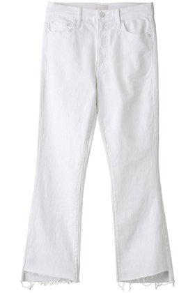 【マザー/MOTHER】 THE INSIDER CROP STEP FRAY ホワイトデニム人気、トレンドファッション・服の通販 founy(ファニー) ファッション Fashion レディースファッション Fashion for Women パンツ Pants & Trousers デニムパンツ・ジーンズ・美脚デニム Denim Jeans & Pants クロップド Cropped, Short Length シンプル Simple, Minimal デニム Denim, Jeans Material フレア Flare, Flared 定番 Standard, Basic Item |ID:prp329100002245308
