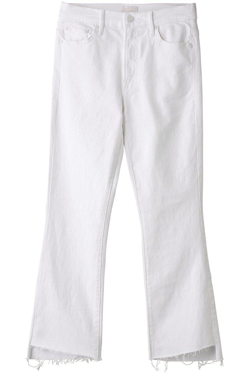 【マザー/MOTHER】のTHE INSIDER CROP STEP FRAY ホワイトデニム インテリア・キッズ・メンズ・レディースファッション・服の通販 founy(ファニー) 　ファッション　Fashion　レディースファッション　Fashion for Women　パンツ　Pants & Trousers　デニムパンツ・ジーンズ・美脚デニム　Denim Jeans & Pants　クロップド　Cropped, Short Length　シンプル　Simple, Minimal　デニム　Denim, Jeans Material　フレア　Flare, Flared　再入荷　Restock / Back in Stock　定番　Standard, Basic Item　ホワイト|ID: prp329100002245308 ipo3291000000035755285