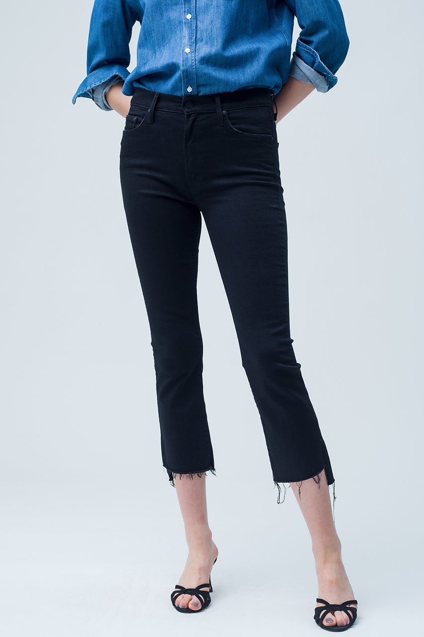 【マザー/MOTHER】のTHE INSIDER CROP STEP FRAY ブラックデニム 人気、トレンドファッション・服の通販 founy(ファニー) 　ファッション　Fashion　レディースファッション　Ladies' Fashion Online　パンツ　Pants　デニムパンツ　Denim Pants　ストレッチ　Stretch　デニム　Denim　フィット　Fit　フレア　Flare　再入荷　Restock/Back In Stock/Re Arrival　定番　Standard　other-7|ID: prp329100002245309 ipo3291000000032629150