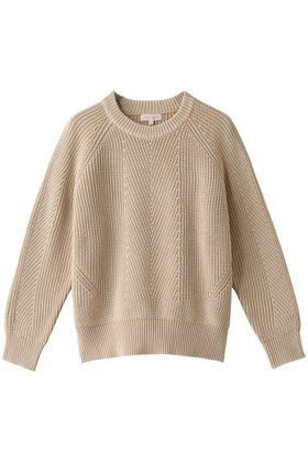 【デミーリー/DEMYLEE】 CHELSEA クルーネック コットンニットプルオーバー人気、トレンドファッション・服の通販 founy(ファニー) ファッション Fashion レディースファッション Fashion for Women トップス・カットソー Cut & Sew Tops ニット Knit Tops & Sweaters カジュアルプルオーバー・ニットトップス Pullovers & Knit Tops / Casual Pullovers コンパクト Compact, Small Size シンプル Simple, Minimal 定番 Standard, Basic Item |ID:prp329100002245315