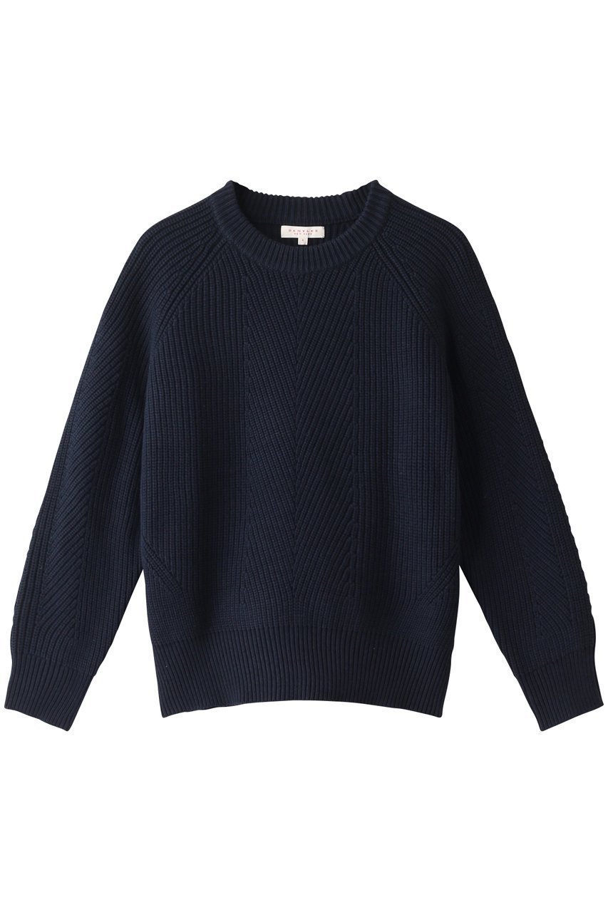 【デミーリー/DEMYLEE】のCHELSEA クルーネック コットンニットプルオーバー インテリア・キッズ・メンズ・レディースファッション・服の通販 founy(ファニー) 　ファッション　Fashion　レディースファッション　Fashion for Women　トップス・カットソー　Cut & Sew Tops　ニット　Knit Tops & Sweaters　カジュアルプルオーバー・ニットトップス　Pullovers & Knit Tops / Casual Pullovers　コンパクト　Compact, Small Size　シンプル　Simple, Minimal　定番　Standard, Basic Item　ネイビー|ID: prp329100002245315 ipo3291000000032957919