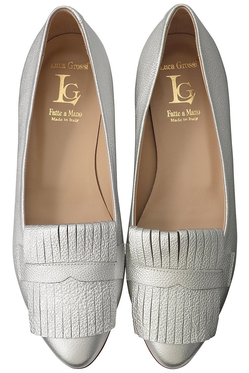 【ルカグロッシ/LucaGrossi】のポインテッドフリンジパンプス インテリア・キッズ・メンズ・レディースファッション・服の通販 founy(ファニー) 　ファッション　Fashion　レディースファッション　Fashion for Women　シルバー　Silver, Metallic Silver　フリンジ　Fringe, Tassel　エレガント 上品　Elegant　シルバー|ID: prp329100002248282 ipo3291000000032773554