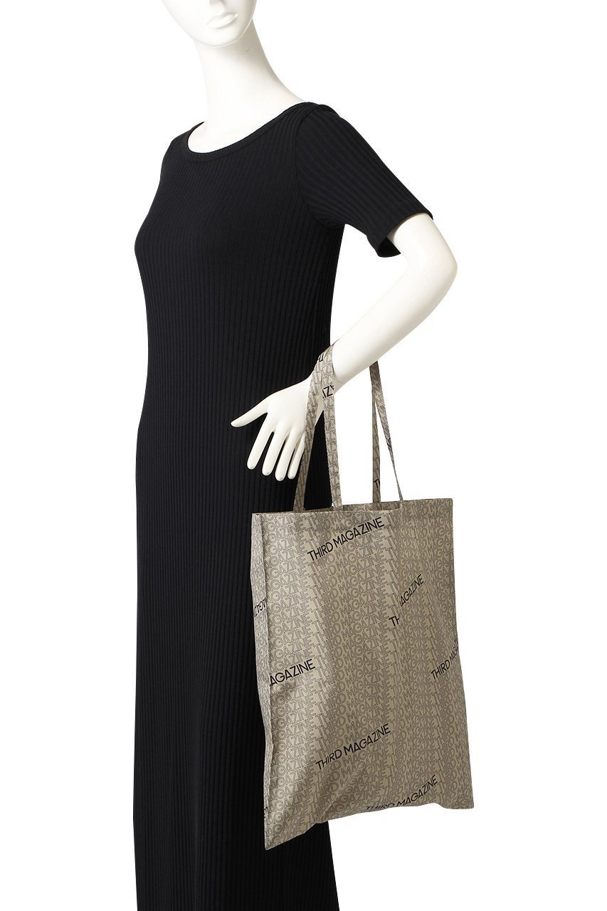 【サードマガジン/THIRD MAGAZINE】のモノグラムプリントトートバッグ 人気、トレンドファッション・服の通販 founy(ファニー) 　ファッション　Fashion　レディースファッション　Fashion for Women　バッグ　Bags　コンパクト　Compact, Small Size　プリント　Print, Printed Pattern　エレガント 上品　Elegant　other-2|ID: prp329100002252730 ipo3291000000036691999