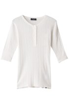 【ヤヌーク/YANUK】のヘンリーネック リブニット 人気、トレンドファッション・服の通販 founy(ファニー) ファッション Fashion レディースファッション Fashion for Women トップス・カットソー Cut & Sew Tops ニット Knit Tops & Sweaters カジュアルプルオーバー・ニットトップス Pullovers & Knit Tops / Casual Pullovers フロント Front, Front Design リブニット Rib Knit, Ribbed Knit thumbnail ホワイト|ID: prp329100002261923 ipo3291000000036099122