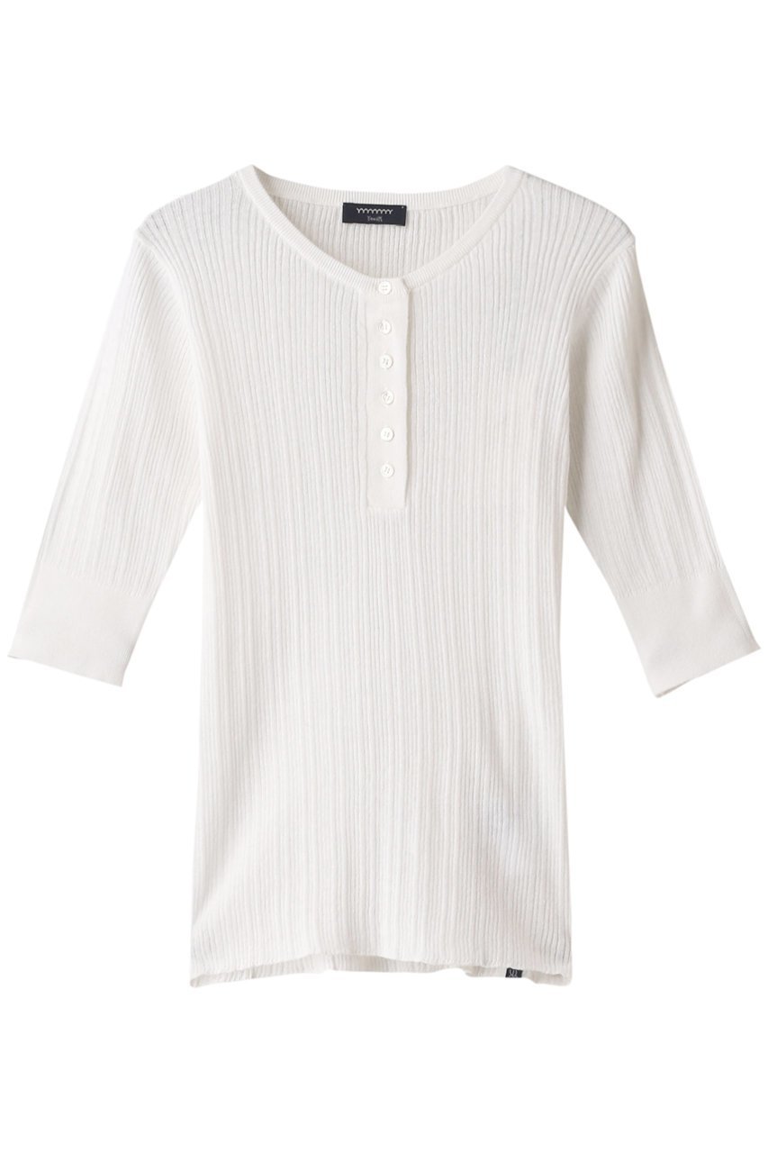 【ヤヌーク/YANUK】のヘンリーネック リブニット インテリア・キッズ・メンズ・レディースファッション・服の通販 founy(ファニー) ファッション Fashion レディースファッション Fashion for Women トップス・カットソー Cut & Sew Tops ニット Knit Tops & Sweaters カジュアルプルオーバー・ニットトップス Pullovers & Knit Tops / Casual Pullovers フロント Front, Front Design リブニット Rib Knit, Ribbed Knit ホワイト|ID: prp329100002261923 ipo3291000000036099122