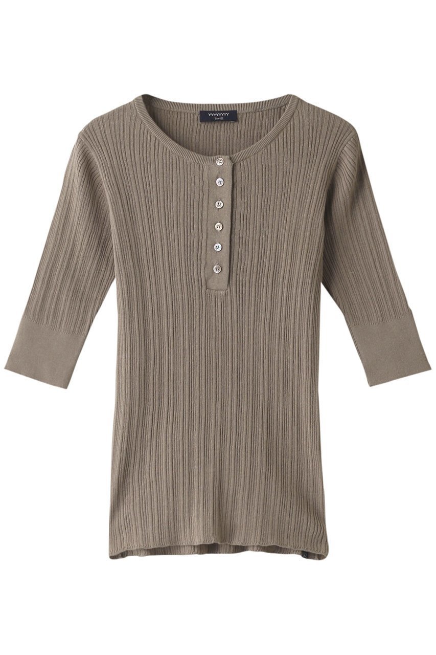 【ヤヌーク/YANUK】のヘンリーネック リブニット インテリア・キッズ・メンズ・レディースファッション・服の通販 founy(ファニー) ファッション Fashion レディースファッション Fashion for Women トップス・カットソー Cut & Sew Tops ニット Knit Tops & Sweaters カジュアルプルオーバー・ニットトップス Pullovers & Knit Tops / Casual Pullovers フロント Front, Front Design リブニット Rib Knit, Ribbed Knit モカ|ID: prp329100002261923 ipo3291000000036099123
