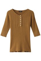 【ヤヌーク/YANUK】のヘンリーネック リブニット 人気、トレンドファッション・服の通販 founy(ファニー) ファッション Fashion レディースファッション Fashion for Women トップス・カットソー Cut & Sew Tops ニット Knit Tops & Sweaters カジュアルプルオーバー・ニットトップス Pullovers & Knit Tops / Casual Pullovers フロント Front, Front Design リブニット Rib Knit, Ribbed Knit thumbnail マスタード|ID: prp329100002261923 ipo3291000000036099124
