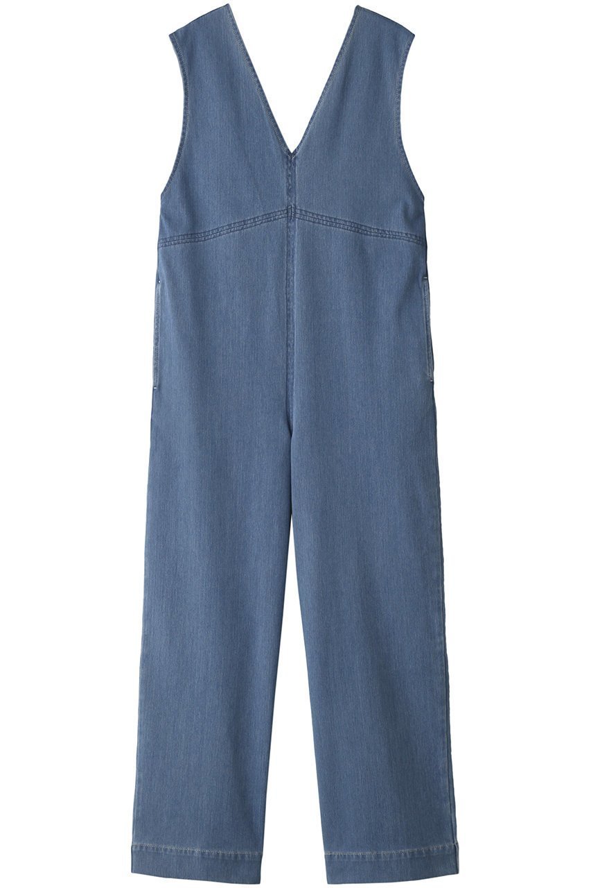【ヤヌーク/YANUK】のオールインワン インテリア・キッズ・メンズ・レディースファッション・服の通販 founy(ファニー) 　ファッション　Fashion　レディースファッション　Fashion for Women　パンツ　Pants & Trousers　カットソー　Cut and Sewn Top　デニム　Denim, Jeans Material　ロング　Long, Long-Length　人気　Popular, Best Seller　楽ちん　Easy Fit, Comfortable　ブルー|ID: prp329100002261929 ipo3291000000032831073