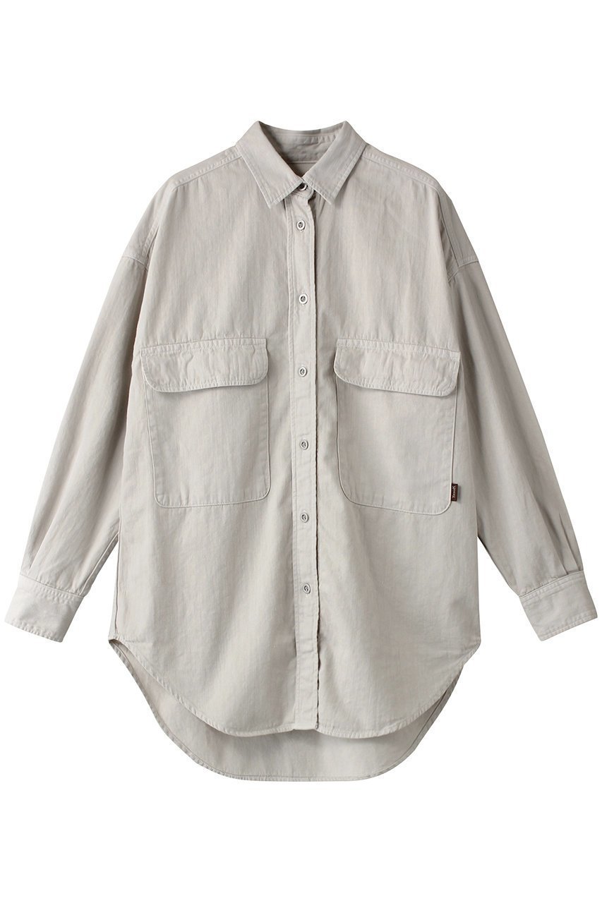 【ヤヌーク/YANUK】のCPOシャツ インテリア・キッズ・メンズ・レディースファッション・服の通販 founy(ファニー) 　ファッション　Fashion　レディースファッション　Fashion for Women　トップス・カットソー　Cut & Sew Tops　シャツ・ブラウス・オフィスカジュアル　Elegant Blouses & Button-Ups　おすすめ　Recommended / Our Picks　シンプル　Simple, Minimal　スリーブ　Sleeve, Long Sleeve / Short Sleeve　セットアップ　Set-Up, Coordinated Outfit　フラップ　Flap, Flap Pocket　ポケット　Pocket, Pocket Detail　ロング　Long, Long-Length　サンドホワイト|ID: prp329100002261942 ipo3291000000036878264