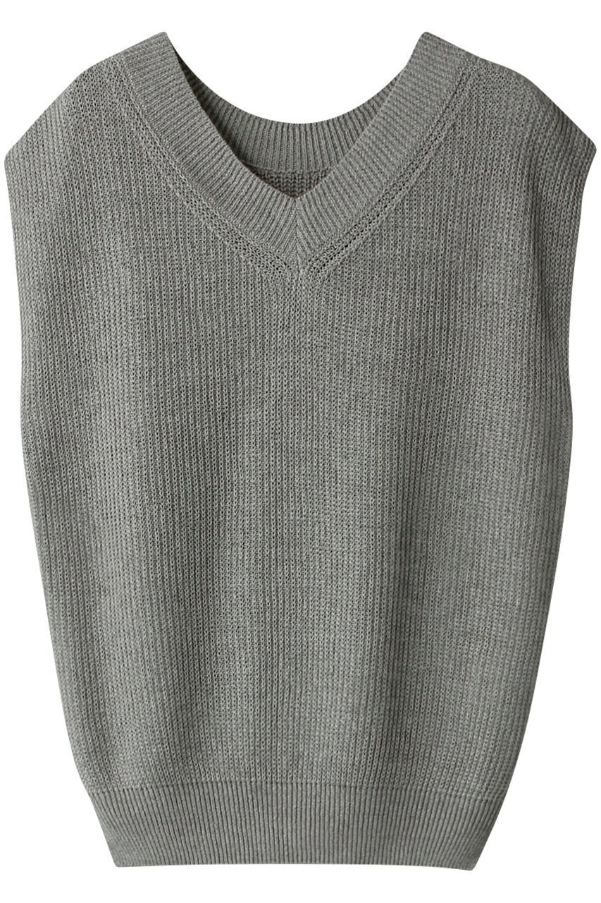 【ヤヌーク/YANUK】のスリーブレス ニットプルオーバー インテリア・キッズ・メンズ・レディースファッション・服の通販 founy(ファニー) 　ファッション　Fashion　レディースファッション　Fashion for Women　トップス・カットソー　Cut & Sew Tops　ニット　Knit Tops & Sweaters　カジュアルプルオーバー・ニットトップス　Pullovers & Knit Tops / Casual Pullovers　シンプル　Simple, Minimal　スリーブ　Sleeve, Long Sleeve / Short Sleeve　ノースリーブ　Sleeveless, No-Sleeve　リネン　Linen, Linen Fabric　夏　Summer　春　Spring　S/S・春夏　SS, Spring/Summer, Warm Season　セージ|ID: prp329100002261944 ipo3291000000036906735