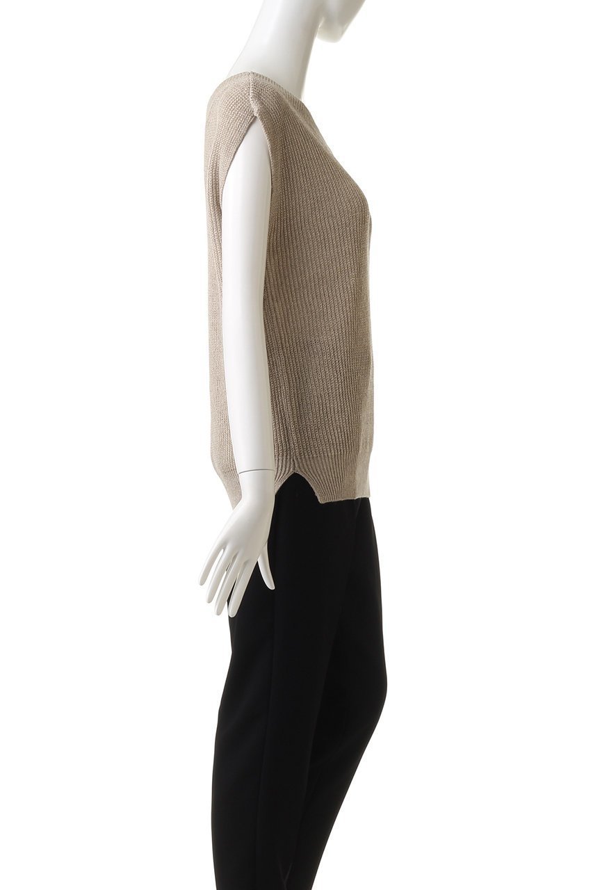 【ヤヌーク/YANUK】のスリーブレス ニットプルオーバー 人気、トレンドファッション・服の通販 founy(ファニー) 　ファッション　Fashion　レディースファッション　Fashion for Women　トップス・カットソー　Cut & Sew Tops　ニット　Knit Tops & Sweaters　カジュアルプルオーバー・ニットトップス　Pullovers & Knit Tops / Casual Pullovers　シンプル　Simple, Minimal　スリーブ　Sleeve, Long Sleeve / Short Sleeve　ノースリーブ　Sleeveless, No-Sleeve　リネン　Linen, Linen Fabric　夏　Summer　春　Spring　S/S・春夏　SS, Spring/Summer, Warm Season　other-3|ID: prp329100002261944 ipo3291000000036906737