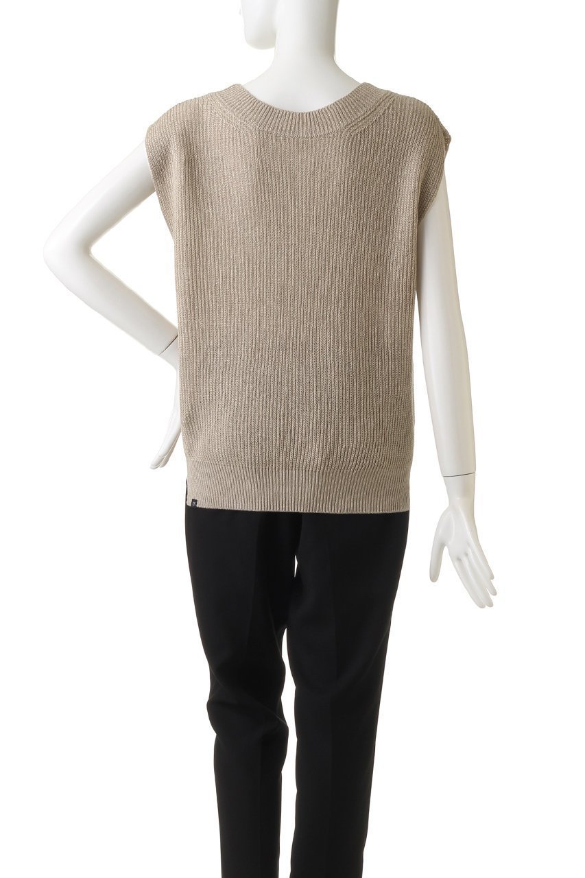 【ヤヌーク/YANUK】のスリーブレス ニットプルオーバー 人気、トレンドファッション・服の通販 founy(ファニー) 　ファッション　Fashion　レディースファッション　Fashion for Women　トップス・カットソー　Cut & Sew Tops　ニット　Knit Tops & Sweaters　カジュアルプルオーバー・ニットトップス　Pullovers & Knit Tops / Casual Pullovers　シンプル　Simple, Minimal　スリーブ　Sleeve, Long Sleeve / Short Sleeve　ノースリーブ　Sleeveless, No-Sleeve　リネン　Linen, Linen Fabric　夏　Summer　春　Spring　S/S・春夏　SS, Spring/Summer, Warm Season　other-4|ID: prp329100002261944 ipo3291000000036906738