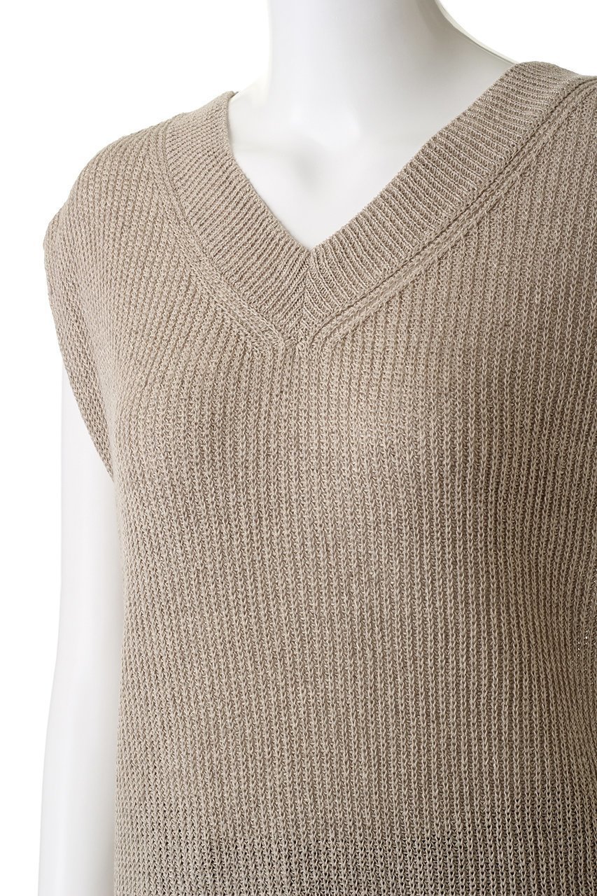 【ヤヌーク/YANUK】のスリーブレス ニットプルオーバー 人気、トレンドファッション・服の通販 founy(ファニー) 　ファッション　Fashion　レディースファッション　Fashion for Women　トップス・カットソー　Cut & Sew Tops　ニット　Knit Tops & Sweaters　カジュアルプルオーバー・ニットトップス　Pullovers & Knit Tops / Casual Pullovers　シンプル　Simple, Minimal　スリーブ　Sleeve, Long Sleeve / Short Sleeve　ノースリーブ　Sleeveless, No-Sleeve　リネン　Linen, Linen Fabric　夏　Summer　春　Spring　S/S・春夏　SS, Spring/Summer, Warm Season　other-5|ID: prp329100002261944 ipo3291000000036906739