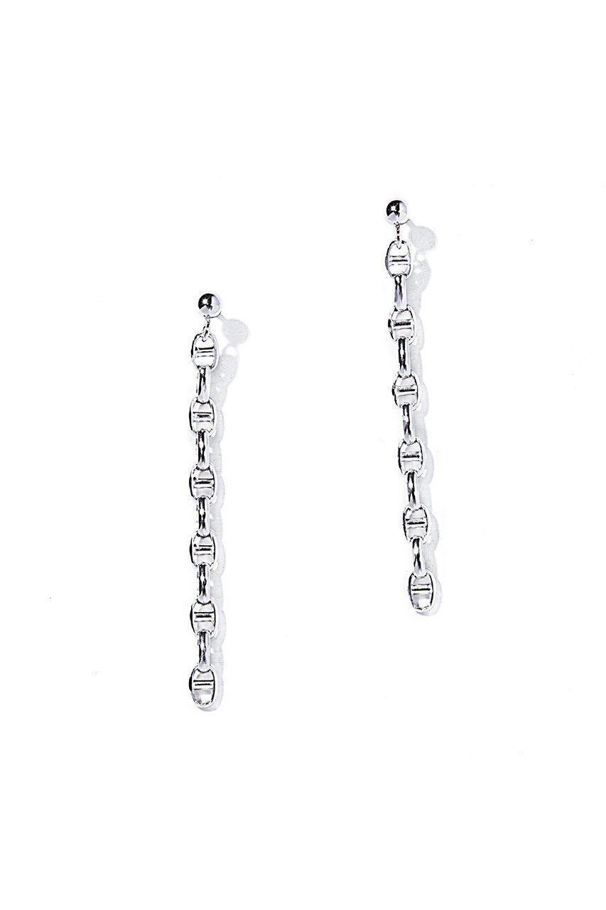 【ルボンボン/les bonbon】のsally chain ピアス インテリア・キッズ・メンズ・レディースファッション・服の通販 founy(ファニー) 　ファッション　Fashion　レディースファッション　Fashion for Women　ジュエリー　Jewelry　ファッションリング　Fashion Rings　イヤリング・フープ・ドロップタイプ　Hoop, Drop & Clip Earrings　イヤリング　Earrings　チェーン　Chain, Chain Strap　ネックレス　Necklace, Pendant Necklace　フェイス　Face, Facial Design　再入荷　Restock / Back in Stock　シルバー|ID: prp329100002268386 ipo3291000000035550478