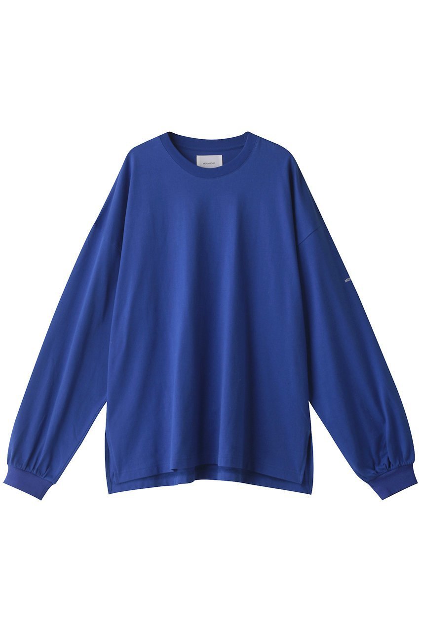 【ミディウミソリッド/MIDIUMISOLID】のcrew neck long slv Tシャツ インテリア・キッズ・メンズ・レディースファッション・服の通販 founy(ファニー) 　ファッション　Fashion　レディースファッション　WOMEN　トップス・カットソー　Tops/Tshirt　シャツ/ブラウス　Shirts/Blouses　ロング / Tシャツ　T-Shirts　カットソー　Cut and Sewn　スリーブ　Sleeve　ルーズ　Loose　ロング　Long　ブルー|ID: prp329100002275419 ipo3291000000024024288