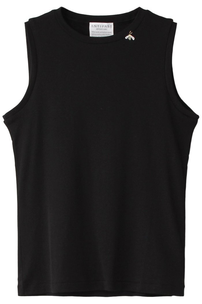 【アンティパスト/ANTIPAST】の蜂モチーフ付きノースリーブコットントップス インテリア・キッズ・メンズ・レディースファッション・服の通販 founy(ファニー) https://founy.com/ ファッション Fashion レディースファッション Fashion for Women トップス・カットソー Cut & Sew Tops キャミソール&ノースリーブ Camisoles & Sleeveless Tops シャツ・ブラウス・オフィスカジュアル Elegant Blouses & Button-Ups ロングTシャツ・Tシャツ Longline T-Shirts & Tees カットソー・ベーシックTシャツ Cut-and-Sewn Tops / Stretch Tees & Basics キャミソール Camisole, Spaghetti Strap Top タンク Tank Top, Sleeveless Top モチーフ Motif, Design Theme |ID: prp329100002286618 ipo3291000000032839539