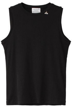 【アンティパスト/ANTIPAST】 蜂モチーフ付きノースリーブコットントップス人気、トレンドファッション・服の通販 founy(ファニー) ファッション Fashion レディースファッション Fashion for Women トップス・カットソー Cut & Sew Tops キャミソール&ノースリーブ Camisoles & Sleeveless Tops シャツ・ブラウス・オフィスカジュアル Elegant Blouses & Button-Ups ロングTシャツ・Tシャツ Longline T-Shirts & Tees カットソー・ベーシックTシャツ Cut-and-Sewn Tops / Stretch Tees & Basics キャミソール Camisole, Spaghetti Strap Top タンク Tank Top, Sleeveless Top モチーフ Motif, Design Theme |ID:prp329100002286618