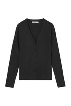 【アナイ/ANAYI】のアセテートポリエステルVネック カーディガン ブラック|ID: prp329100002288313 ipo3291000000035830641