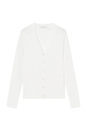 【アナイ/ANAYI】 アセテートポリエステルVネック カーディガン人気、トレンドファッション・服の通販 founy(ファニー) ファッション Fashion レディースファッション Fashion for Women トップス・カットソー Cut & Sew Tops ニット Knit Tops & Sweaters カーディガン・羽織り Layered Style Cardigans Vネックトップス V-Neck Tops / V-Cut Neckline Shirts アンサンブル Ensemble Set カーディガン Cardigan, Knitwear スクエア Square, Square Shape スマート Smart, Elegant ミラノリブ Milano Rib, Milano Stitch 人気 Popular, Best Seller 定番 Standard, Basic Item |ID:prp329100002288313