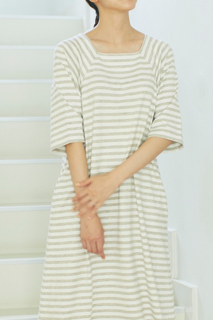 【プリスティン/PRISTINE】のヤクボーダー天竺スクエアOP 人気、トレンドファッション・服の通販 founy(ファニー) ファッション Fashion レディースファッション Fashion for Women トップス・カットソー Cut & Sew Tops ニット Knit Tops & Sweaters カジュアルプルオーバー・ニットトップス Pullovers & Knit Tops / Casual Pullovers シンプル Simple, Minimal スクエア Square, Square Shape ボーダー Border, Stripe 半袖 Short Sleeve, Half Sleeve other-6|ID: prp329100002292412 ipo3291000000036896725