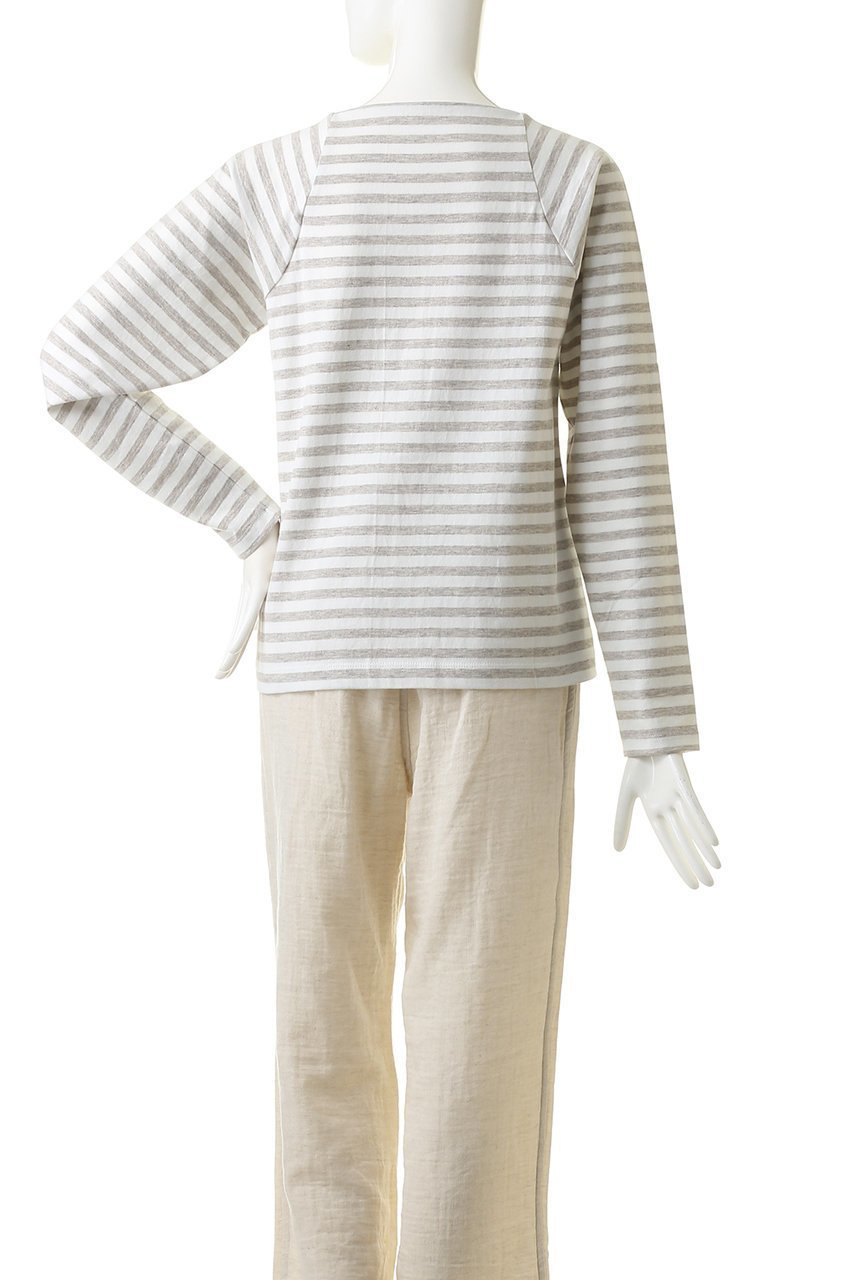 【プリスティン/PRISTINE】のヤクボーダー天竺カーデ 人気、トレンドファッション・服の通販 founy(ファニー) ファッション Fashion レディースファッション Fashion for Women トップス・カットソー Cut & Sew Tops ニット Knit Tops & Sweaters カーディガン・羽織り Layered Style Cardigans カーディガン Cardigan, Knitwear シンプル Simple, Minimal スクエア Square, Square Shape ボーダー Border, Stripe other-4|ID: prp329100002292413 ipo3291000000032963841