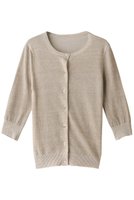 【プリスティン/PRISTINE】のリネンWフェイス7分袖カーディガン 人気、トレンドファッション・服の通販 founy(ファニー) ファッション Fashion レディースファッション Fashion for Women トップス・カットソー Cut & Sew Tops ニット Knit Tops & Sweaters カーディガン・羽織り Layered Style Cardigans カーディガン Cardigan, Knitwear シンプル Simple, Minimal フェイス Face, Facial Design リネン Linen, Linen Fabric 夏 Summer 春 Spring S/S・春夏 SS, Spring/Summer, Warm Season |ID:prp329100002292418