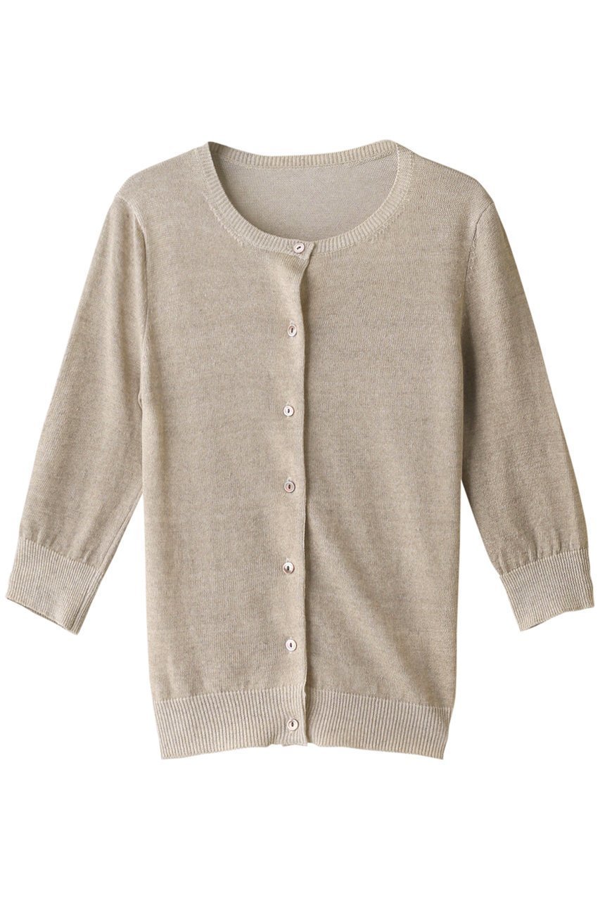 【プリスティン/PRISTINE】のリネンWフェイス7分袖カーディガン 人気、トレンドファッション・服の通販 founy(ファニー) 　ファッション　Fashion　レディースファッション　Fashion for Women　トップス・カットソー　Cut & Sew Tops　ニット　Knit Tops & Sweaters　カーディガン・羽織り　Layered Style Cardigans　カーディガン　Cardigan, Knitwear　シンプル　Simple, Minimal　フェイス　Face, Facial Design　リネン　Linen, Linen Fabric　夏　Summer　春　Spring　S/S・春夏　SS, Spring/Summer, Warm Season　 other-1|ID: prp329100002292418 ipo3291000000036906748